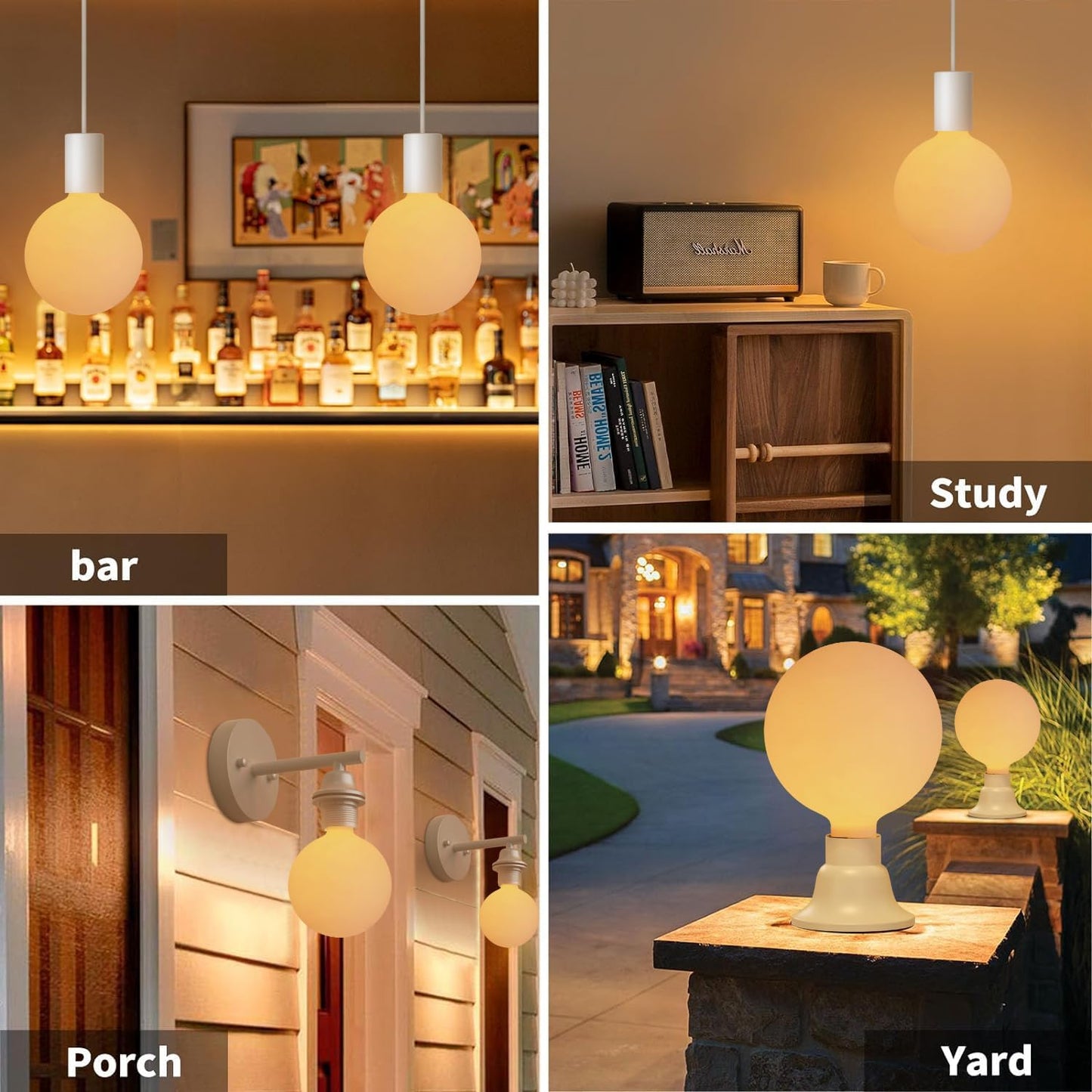 ONEWISH G150 Globe LED Bulb Matte White