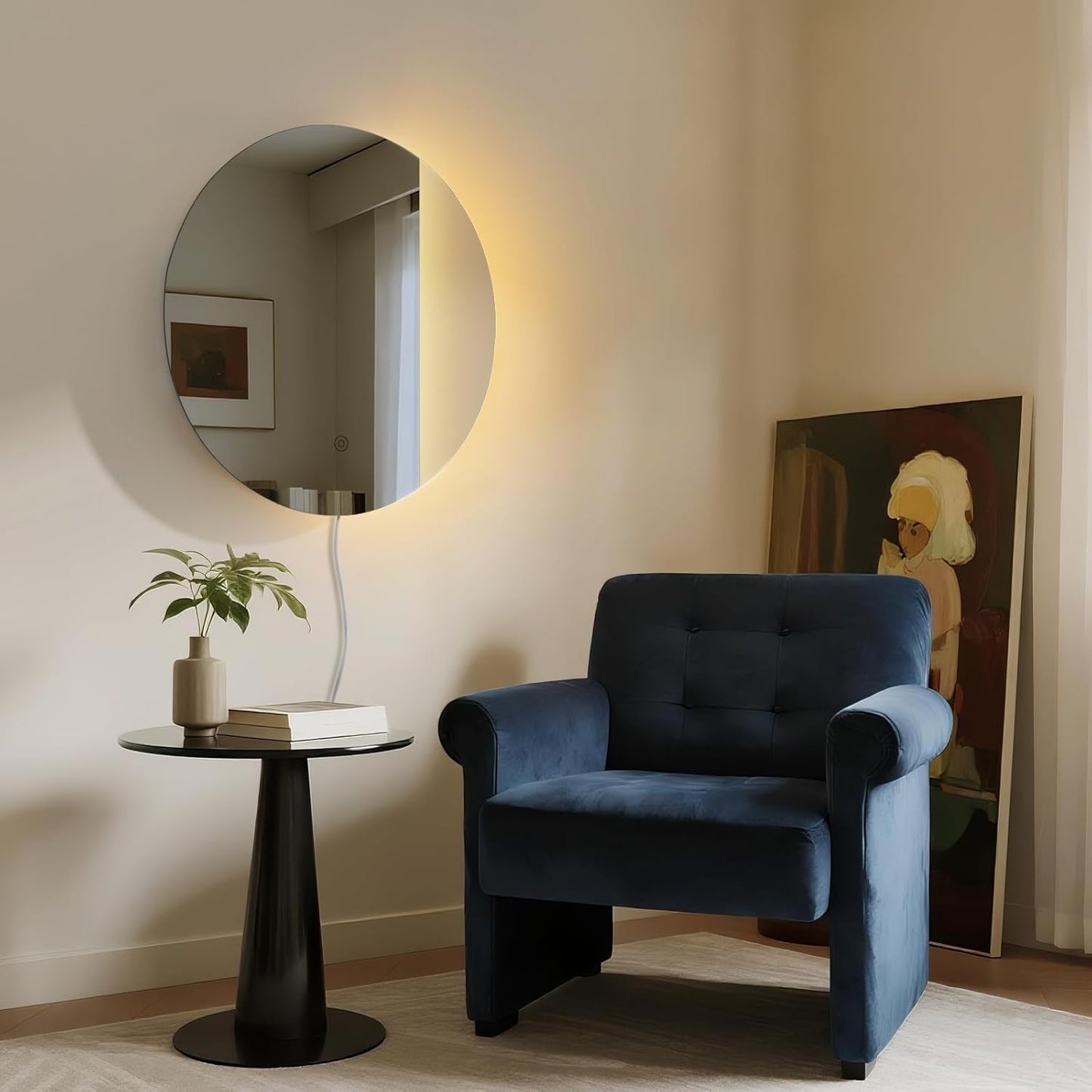 ONEWISH LED Dimmable Mirror Wall Lamp - Smoky Gray
