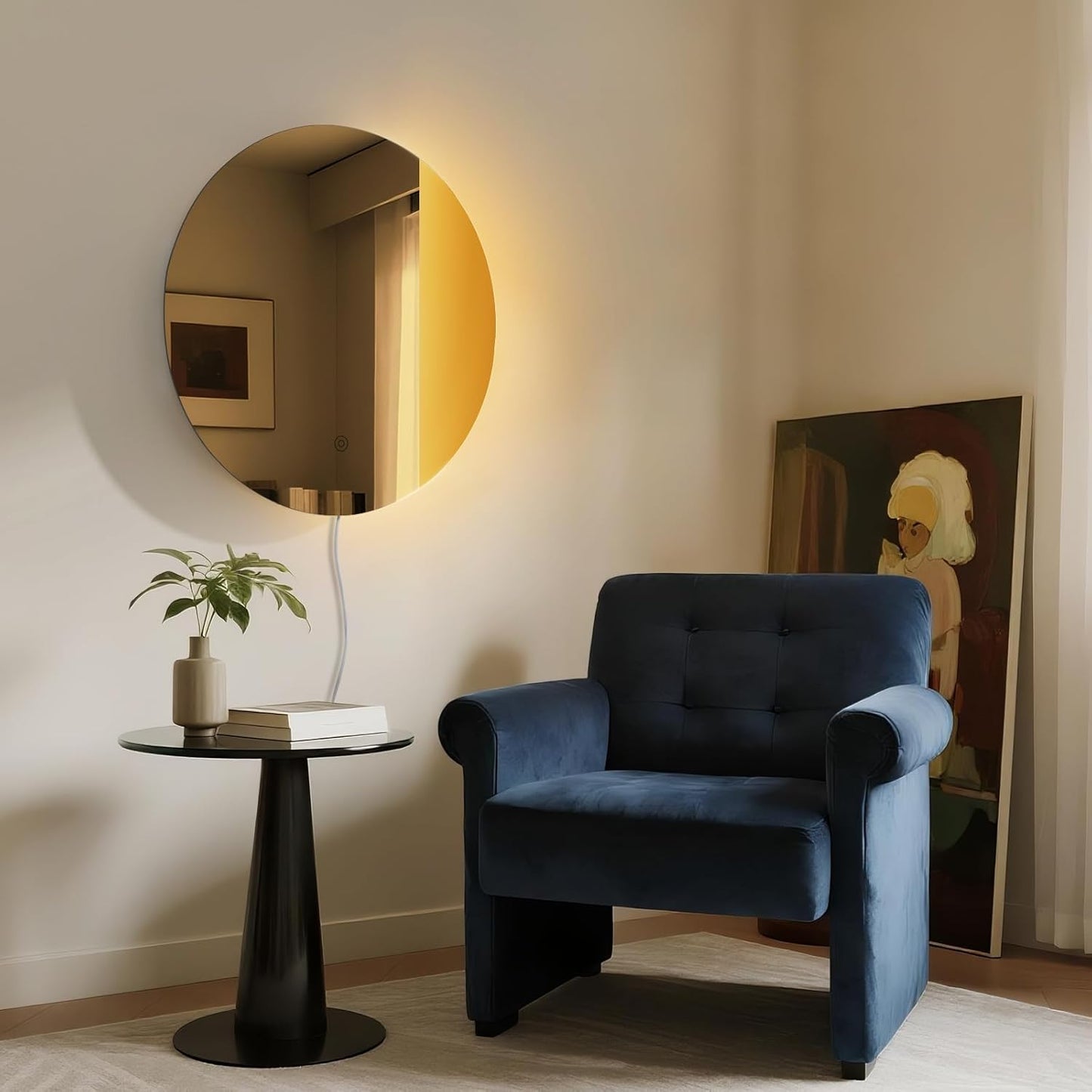ONEWISH LED Dimmable Mirror Wall Lamp - Warm Yellow