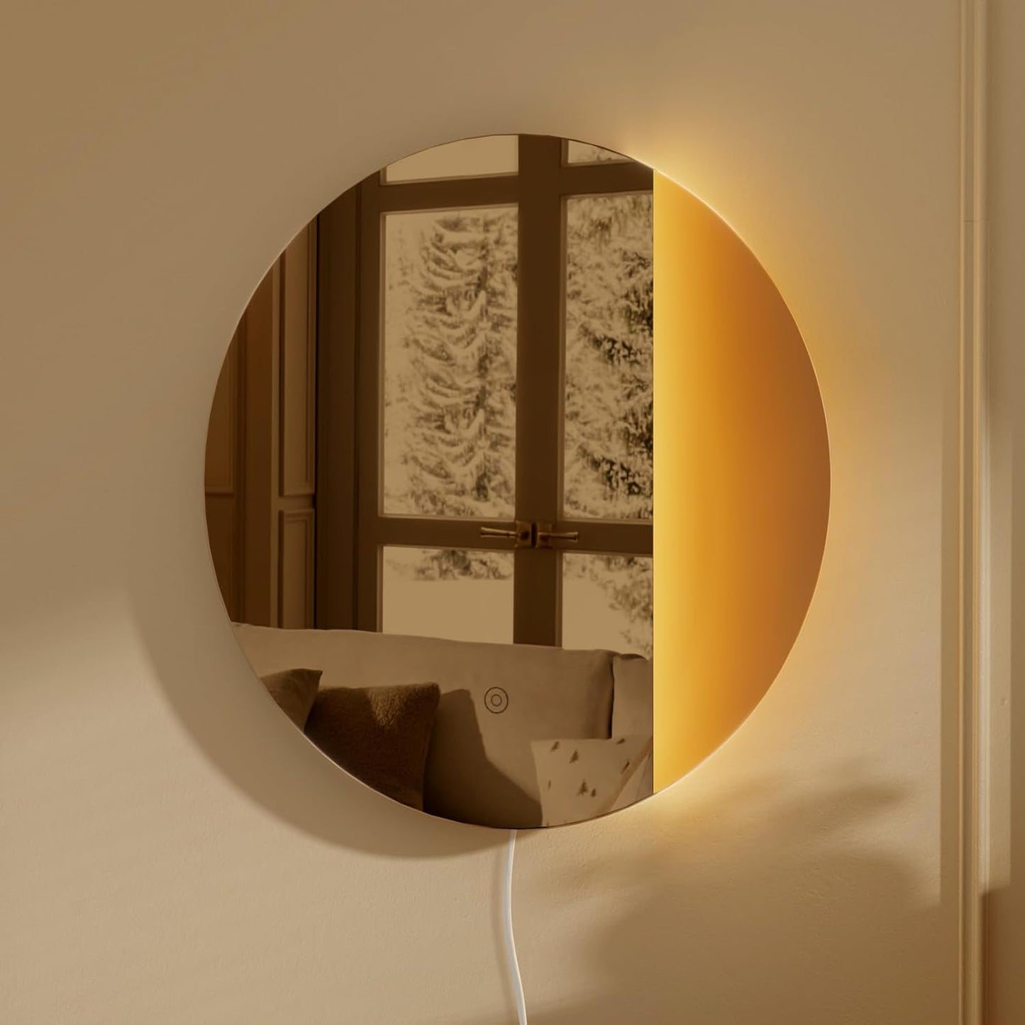 ONEWISH LED Dimmable Mirror Wall Lamp - Warm Yellow