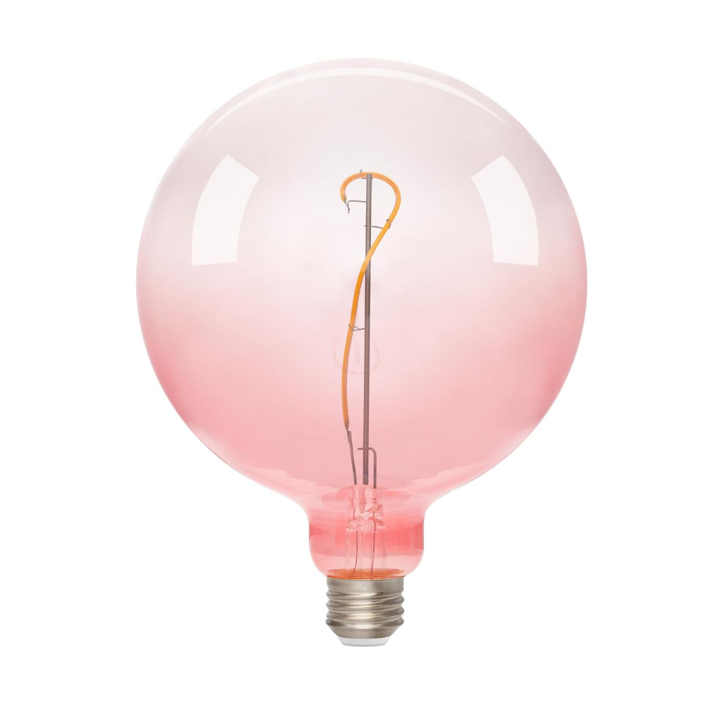 ONEWISH Large LED G150 Pink Globe Decorative Bulbs