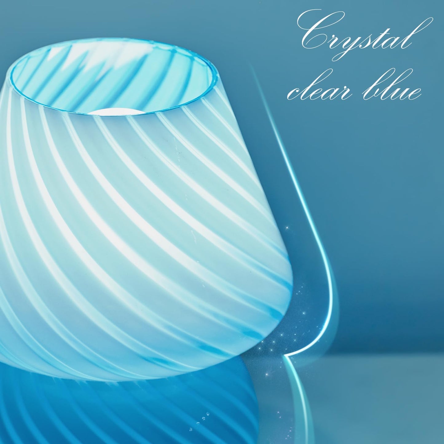 ONEWISH Elegant Striped Mushroom Lamp