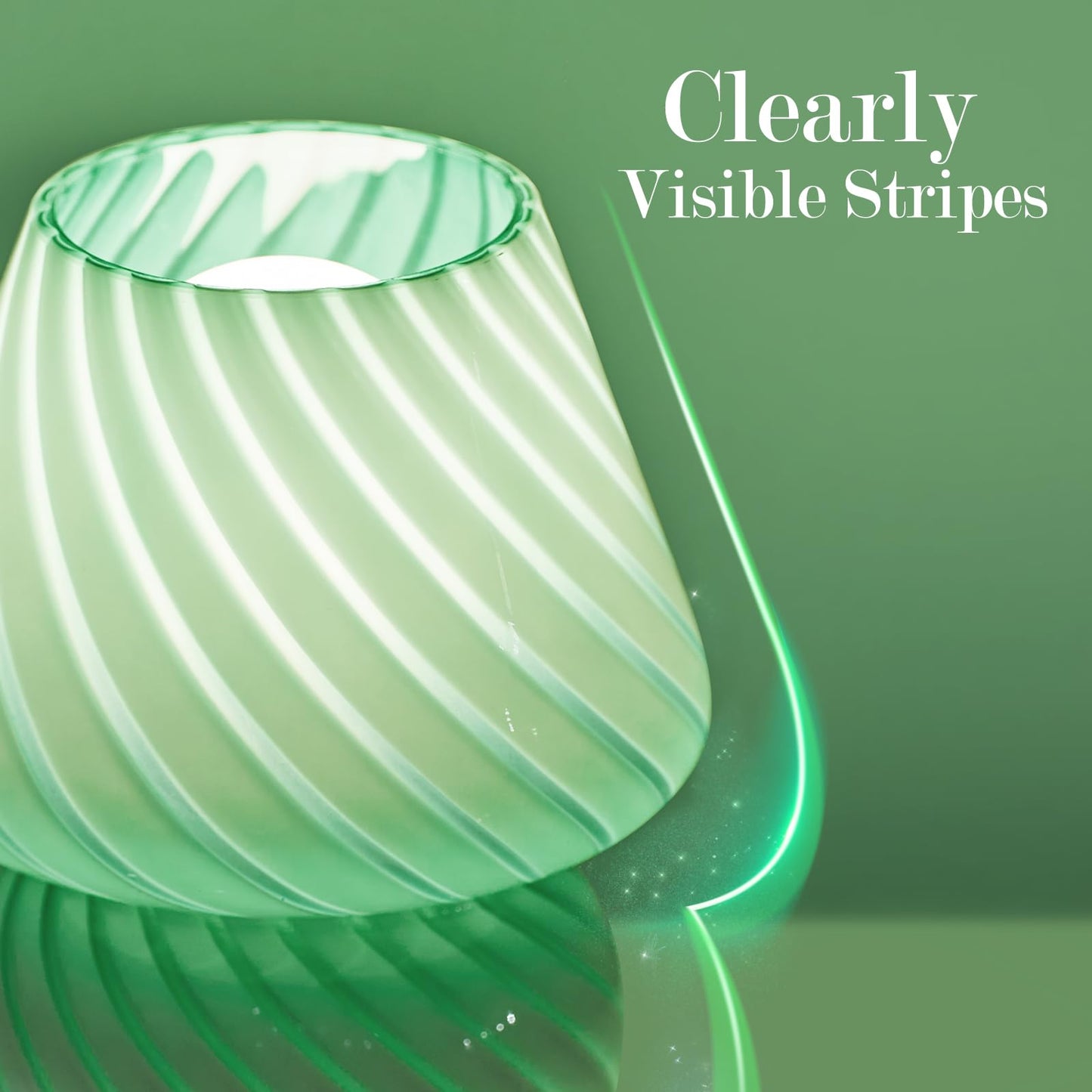 ONEWISH Elegant Striped Mushroom Lamp