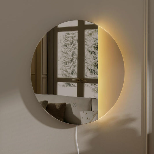 ONEWISH LED Dimmable Mirror Wall Lamp - Smoky Gray