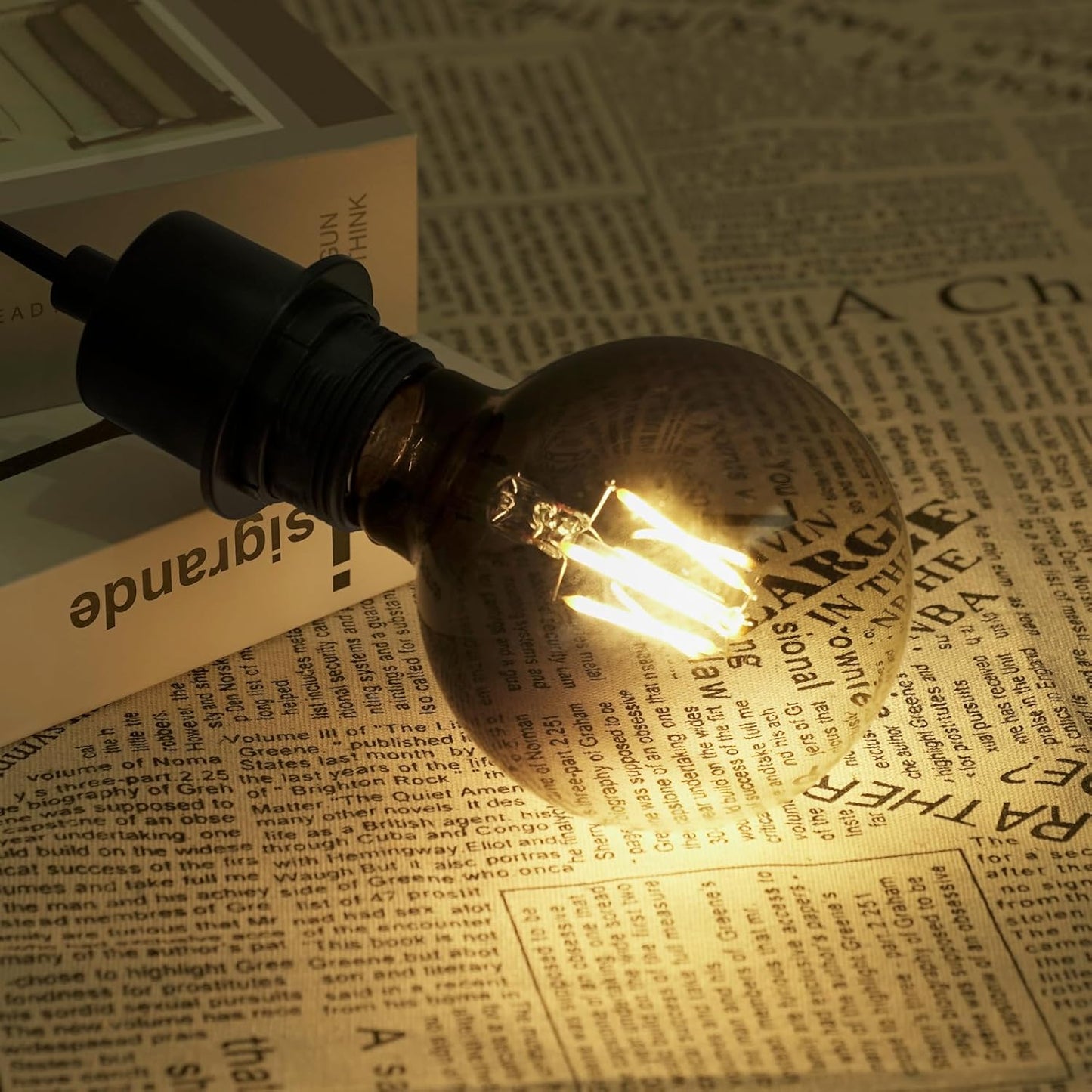 ONEWISH LED Globe Bulb, Warm White 300LM 2700K 4W, 35W Equivalent, E26 Base