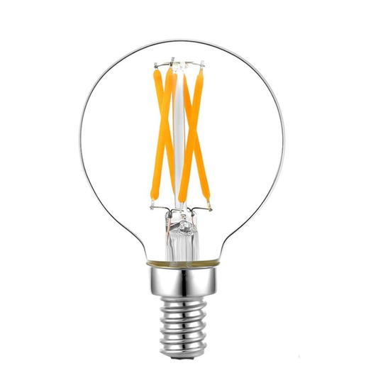 ONEWISH 3.7V-5V/2A Bulb for Cordless Lamps, e12 g16 1/2 LED Bulb, Dimmable, 2700K 250lm, 2 Watt, Low Voltage